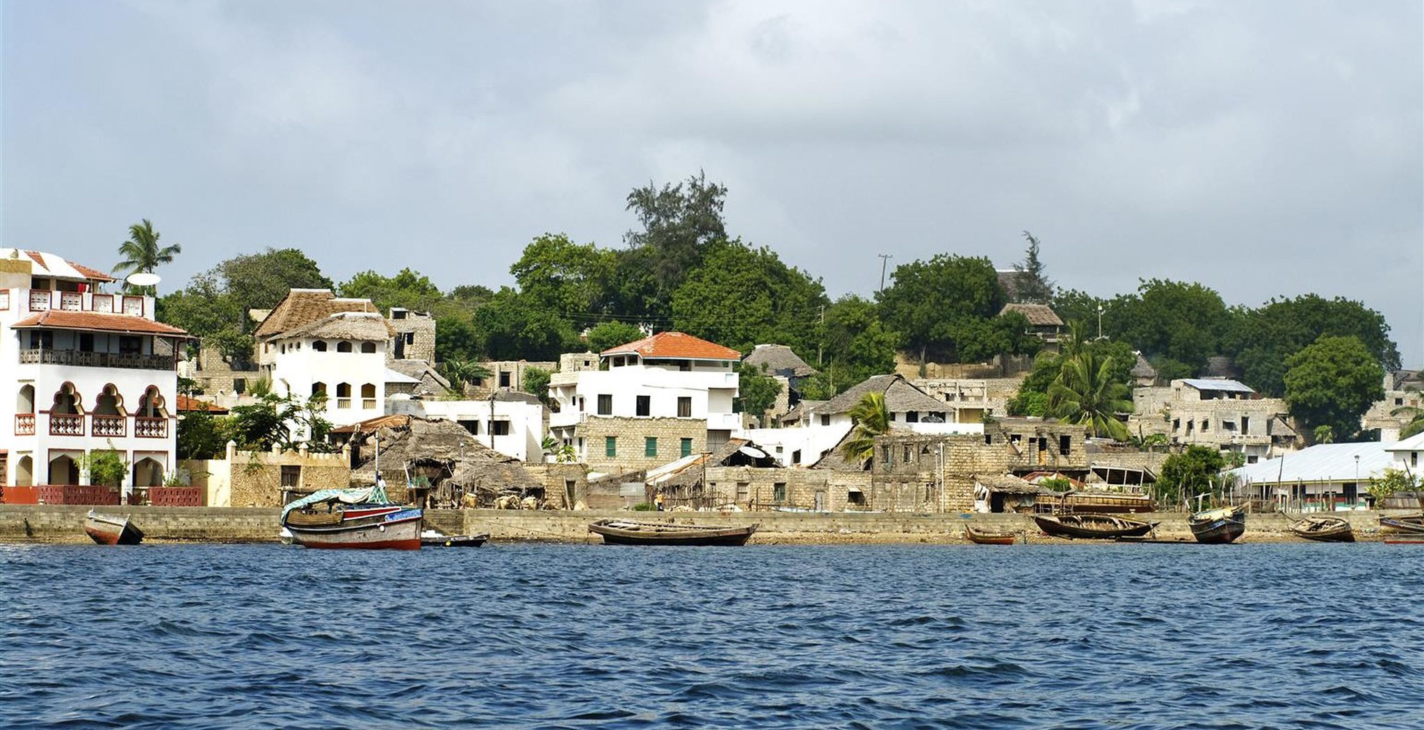 Lamu town on Lamu Island in Kenya